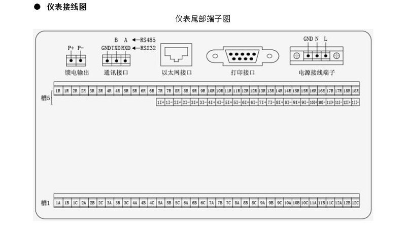 米科MIK-R6000C彩色無(wú)紙記錄儀儀表接線圖